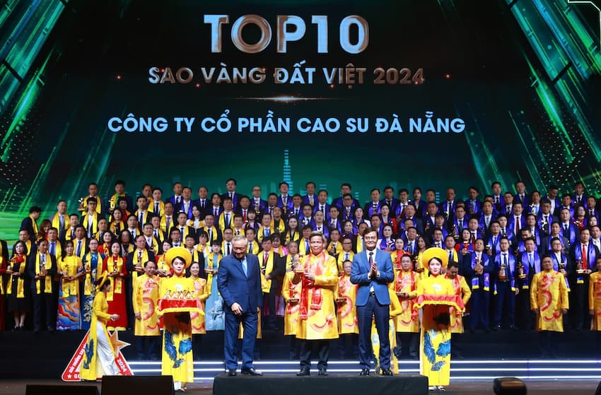 CTCP CAO SU ĐÀ NẮNG DRC ĐƯỢC VINH DANH TRONG TOP 10 SAO VÀNG ĐẤT VIỆT