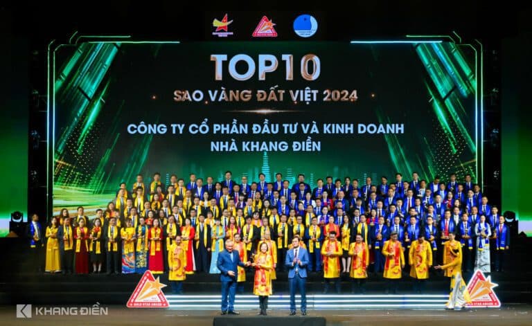 TẬP ĐOÀN KHANG ĐIỀN (KDH) ĐƯỢC VINH DANH “TOP 10 SAO VÀNG ĐẤT VIỆT 2024”
