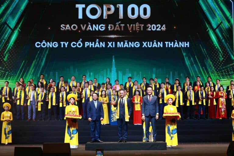 XI MĂNG XUÂN THÀNH LẦN THỨ 4 ĐƯỢC VINH DANH GIẢI THƯỞNG SAO VÀNG ĐẤT VIỆT