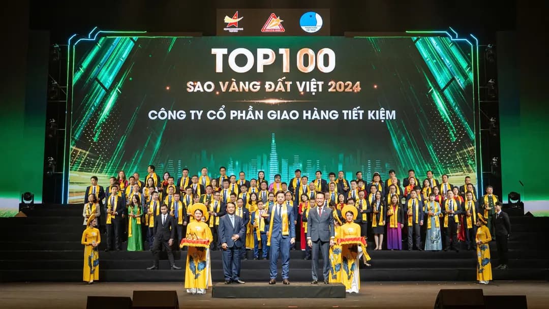 GHTK TỰ HÀO VINH DANH GIẢI THƯỞNG TOP 100 SAO VÀNG ĐẤT VIỆT 2024