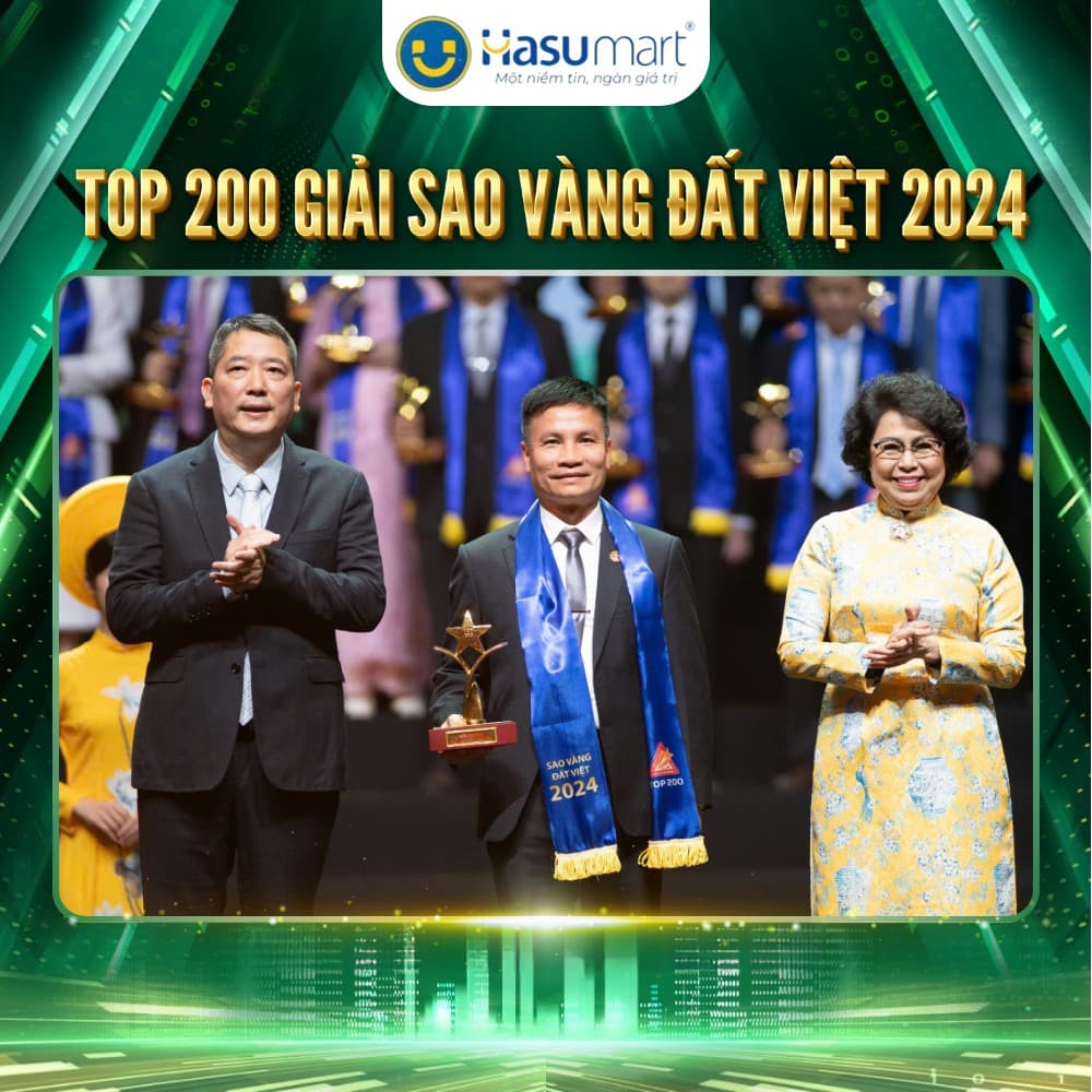 HASUMART VINH DỰ ĐÓN NHẬN GIẢI SAO VÀNG ĐẤT VIỆT 2024