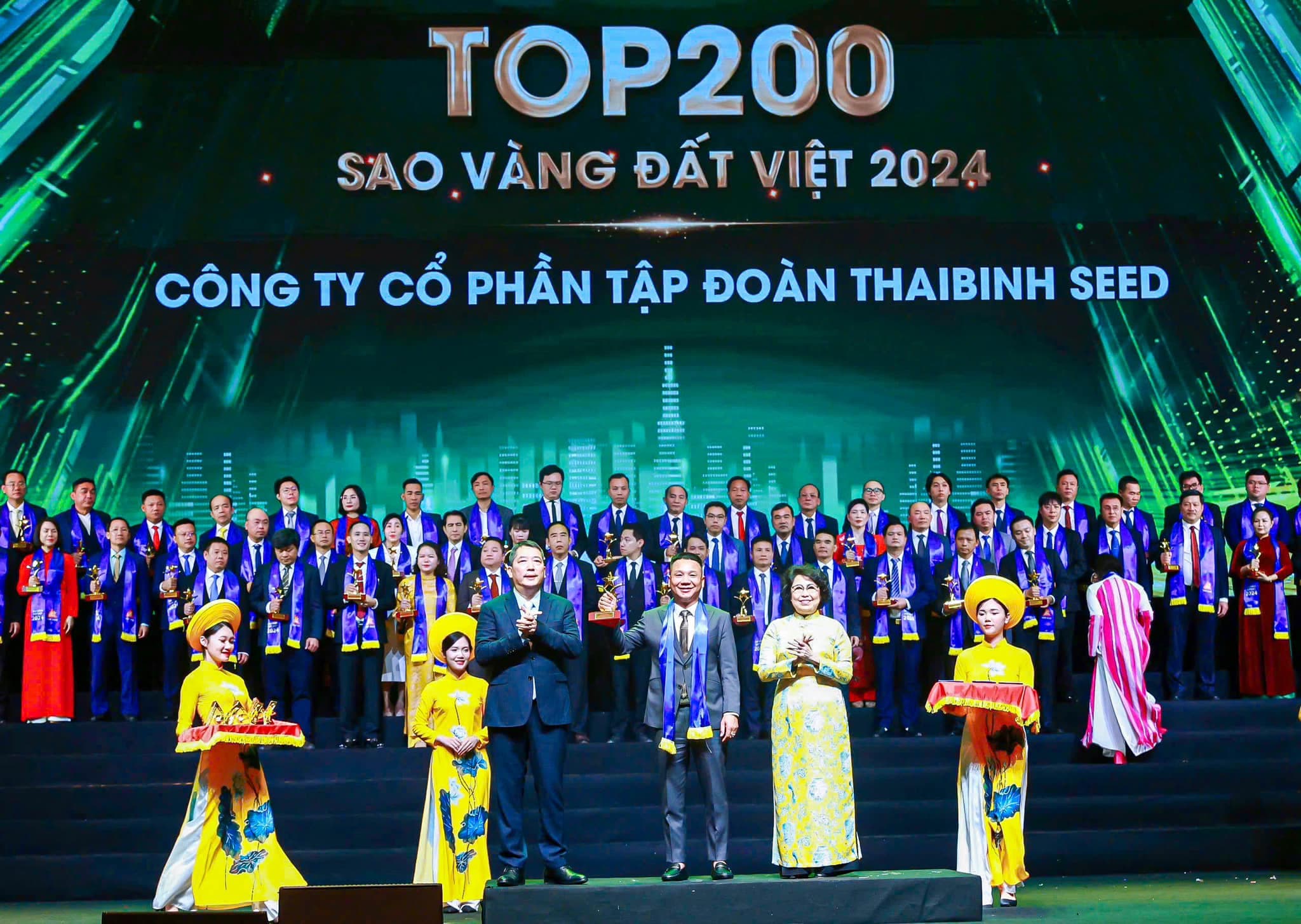 THAIBINH SEED XUẤT SẮC ĐẠT GIẢI THƯỞNG SAO VÀNG ĐẤT VIỆT NĂM 2024: VƯƠN TẦM VIỆT NAM.