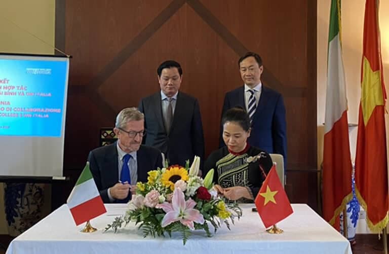 Trường Cao đẳng Y tế Thái Bình ký thỏa thuận hợp tác đào tạo với Hiệp hội các trường đại học Italy