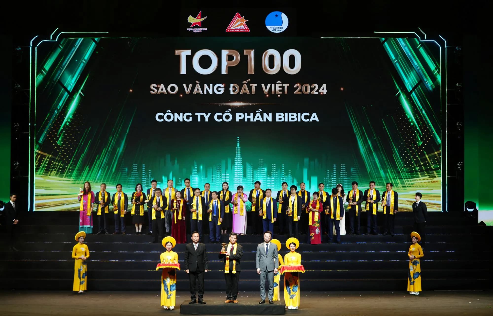 CÔNG TY CỔ PHẦN BIBICA VINH DỰ NHẬN GIẢI THƯỞNG TOP 100 SAO VÀNG ĐẤT VIỆT 2024