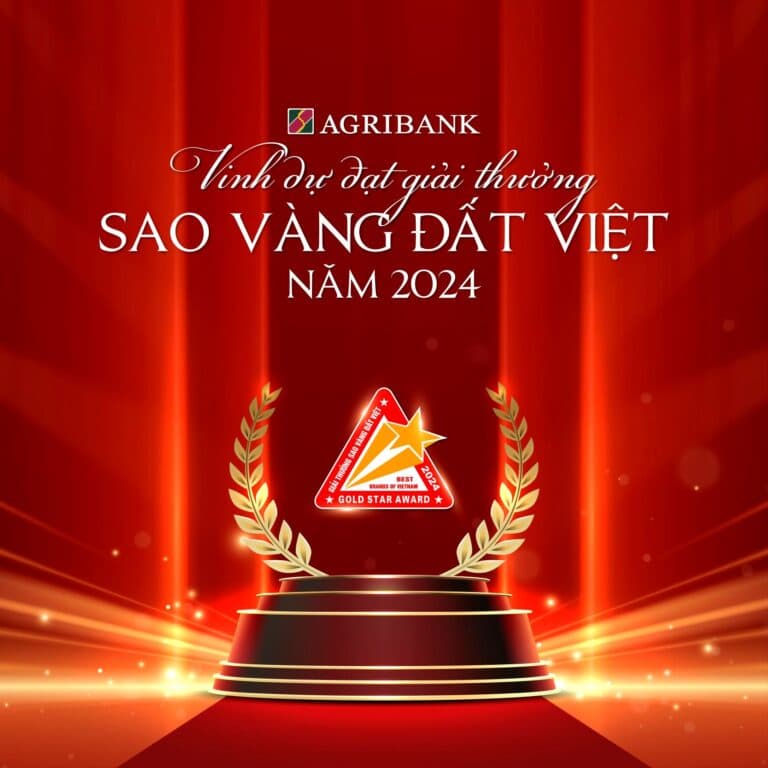 AGRIBANK VINH DỰ NHẬN GIẢI THƯỞNG SAO VÀNG ĐẤT VIỆT NĂM 2024
