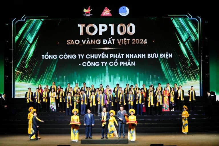 TỔNG CÔNG TY EMS LẦN THỨ 4 NHẬN GIẢI THƯỞNG SAO VÀNG ĐẤT VIỆT