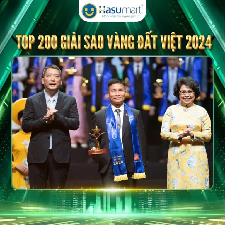 HASUMART VINH DỰ ĐÓN NHẬN GIẢI SAO VÀNG ĐẤT VIỆT 2024