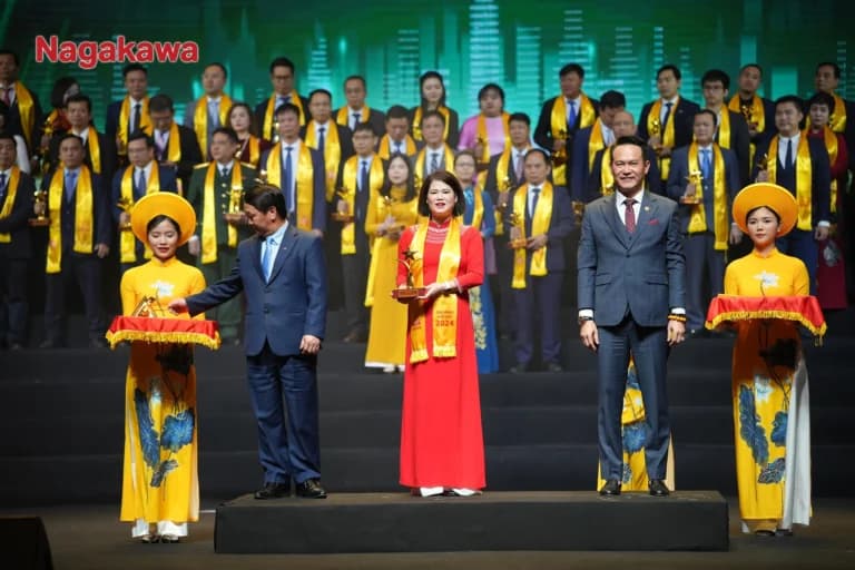 TẬP ĐOÀN NAGAKAWA ĐƯỢC VINH DANH GIẢI THƯỞNG SAO VÀNG ĐẤT VIỆT 2024