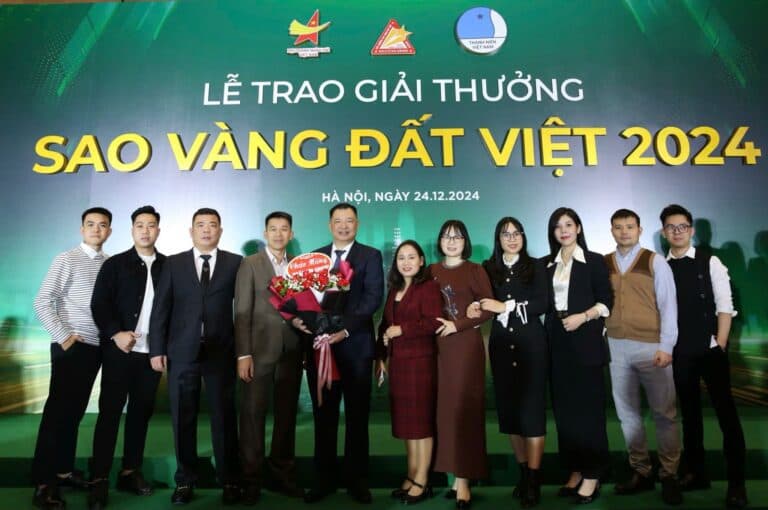 TẬP ĐOÀN NGÂN TÍN VINH DỰ NHẬN GIẢI THƯỞNG SAO VÀNG ĐẤT VIỆT