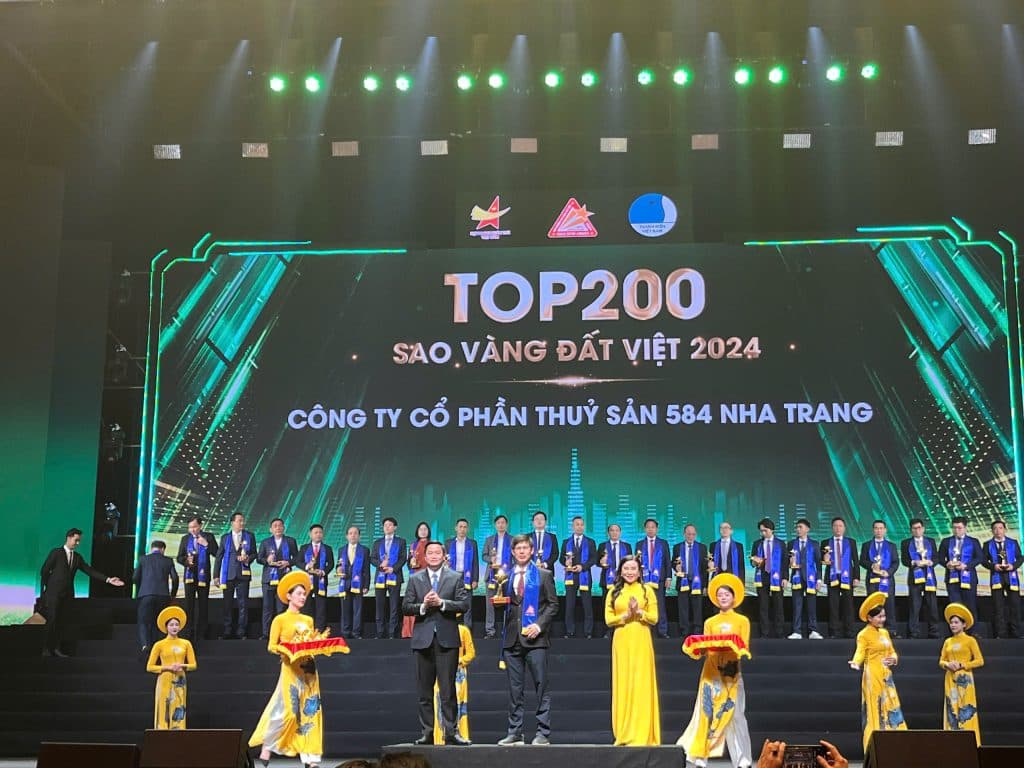 LẦN THỨ 6 LIÊN TIẾP ĐẠT GIẢI THƯỞNG SAO VÀNG ĐẤT VIỆT, 584 NHA TRANG KHẲNG ĐỊNH GIÁ TRỊ THƯƠNG HIỆU