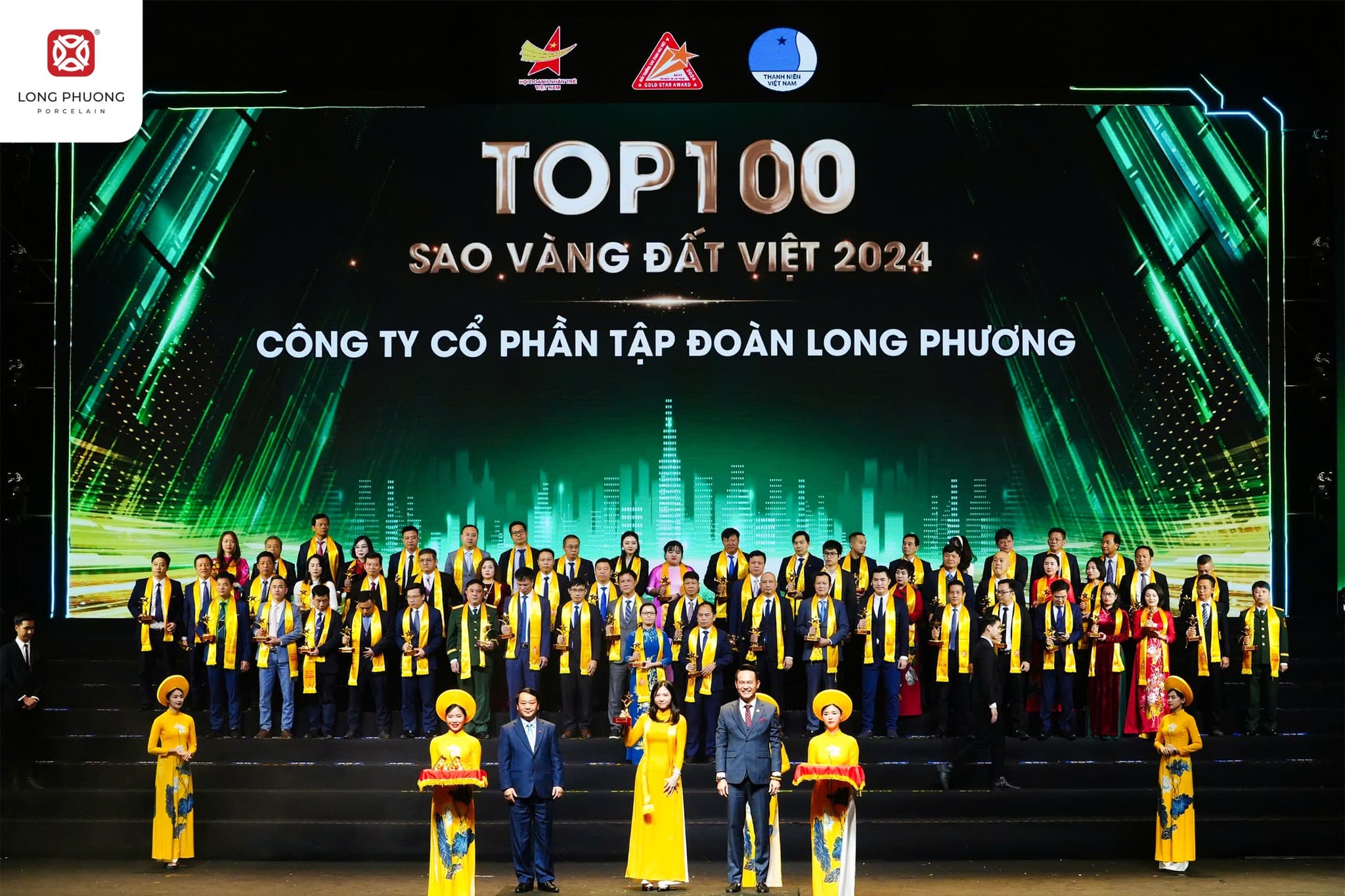 SỨ LONG PHƯƠNG TỰ HÀO ĐƯỢC VINH DANH GIẢI THƯỞNG SAO VÀNG ĐẤT VIỆT
